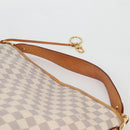 LOUIS VUITTON Damier Azur Delightful MM Shoulder Bag N41448 LV Auth 142302V-9