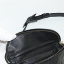 CHANEL Matelasse Waist Bag Caviar Skin Black Gold CC Auth 142308-19