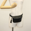 CHANEL Matelasse Waist Bag Caviar Skin Black Gold CC Auth 142308-25