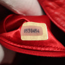 CHANEL Matelasse Chain Shoulder Bag Leather Red Gold CC Auth 142310-12