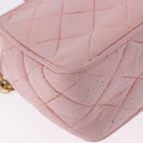 CHANEL Ketten-Diana-Schultertasche Leder Rosa Gold CC Auth 142311-16