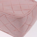 CHANEL Ketten-Diana-Schultertasche Leder Rosa Gold CC Auth 142311-17
