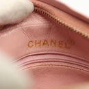 CHANEL Chain Diana Shoulder Bag Leather Pink Gold CC Auth 142311-18
