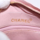 CHANEL Ketten-Diana-Schultertasche Leder Rosa Gold CC Auth 142311-18