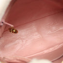 CHANEL Chain Diana Shoulder Bag Leather Pink Gold CC Auth 142311-11