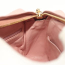 CHANEL Chain Diana Shoulder Bag Leather Pink Gold CC Auth 142311-19