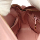 CHANEL Chain Diana Shoulder Bag Leather Pink Gold CC Auth 142311-20
