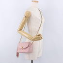 CHANEL Ketten-Diana-Schultertasche Leder Rosa Gold CC Auth 142311-26