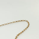 CHANEL Chain Diana Shoulder Bag Leather Pink Gold CC Auth 142311-8
