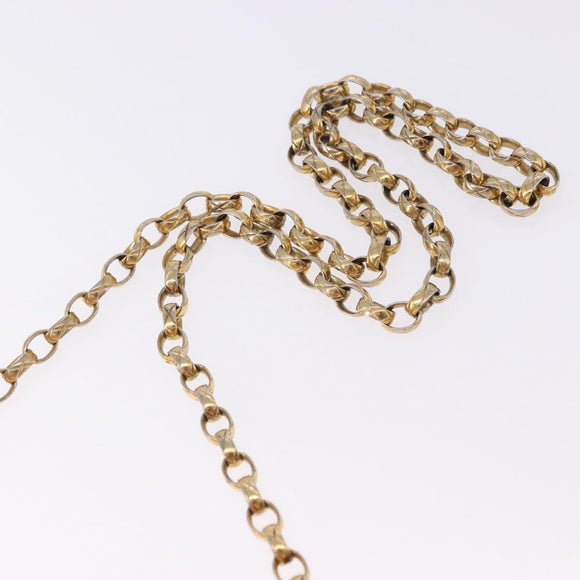 CHANEL Ketten-Diana-Schultertasche Leder Rosa Gold CC Auth 142311