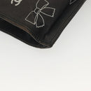 CHANEL Chain Tote Bag Canvas Black Gold CC Auth 142312-16