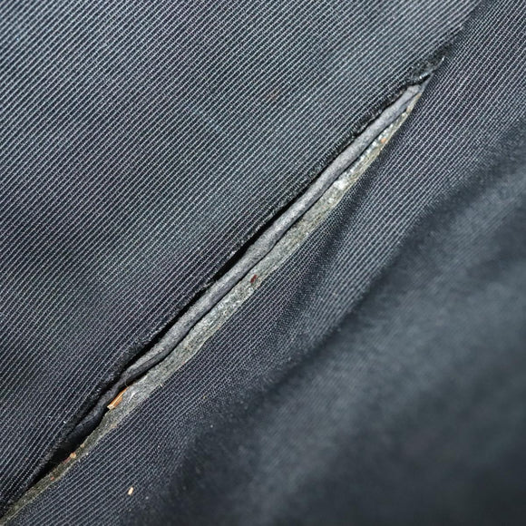 CHANEL Chain Tote Bag Canvas Black Gold CC Auth 142312