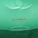 CHANEL Double Flap Matelasse 25 Chain Bag tweed Multicolor Gold CC Auth 142314M-23