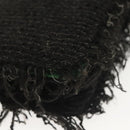 CHANEL Chain Wallet Tweed Black Silver CC Auth 142315-11