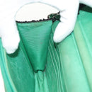 CHANEL Chain Wallet Tweed Black Silver CC Auth 142315-20