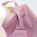 CHANEL Choco Bar 2.55 Shoulder Bag tweed 2way Beige Gold CC Auth 142316-20