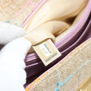 CHANEL Choco Bar 2.55 Shoulder Bag tweed 2way Beige Gold CC Auth 142316-24