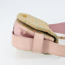 CHANEL Choco Bar 2.55 Shoulder Bag tweed 2way Beige Gold CC Auth 142316-4