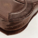 CHANEL COCO Mark Chain Shoulder Bag Caviar Skin Bronze Gold CC Auth 142318V-17