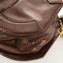 CHANEL COCO Mark Chain Shoulder Bag Caviar Skin Bronze Gold CC Auth 142318V-18