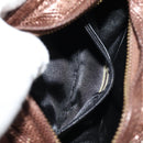 CHANEL COCO Mark Chain Shoulder Bag Caviar Skin Bronze Gold CC Auth 142318V-24