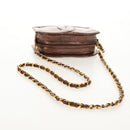 CHANEL COCO Mark Chain Shoulder Bag Caviar Skin Bronze Gold CC Auth 142318V-7