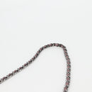 CHANEL Chain Matelasse 2.55 Shoulder Bag Leather Pink Silver CC Auth 142319V-14