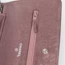 CHANEL Chain Matelasse 2.55 Shoulder Bag Leather Pink Silver CC Auth 142319V-20