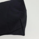 CELINE Pouch Canvas Navy Gold Auth 142320-9