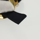 CELINE Pouch Canvas Navy Gold Auth 142320-7