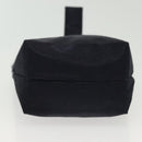 CELINE Pouch Canvas Navy Gold Auth 142320-5