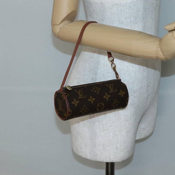 LOUIS VUITTON Monogram Papillon Pouch LV Auth 142325