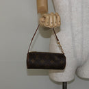 LOUIS VUITTON Monogram Papillon Pouch LV Auth 142326-19