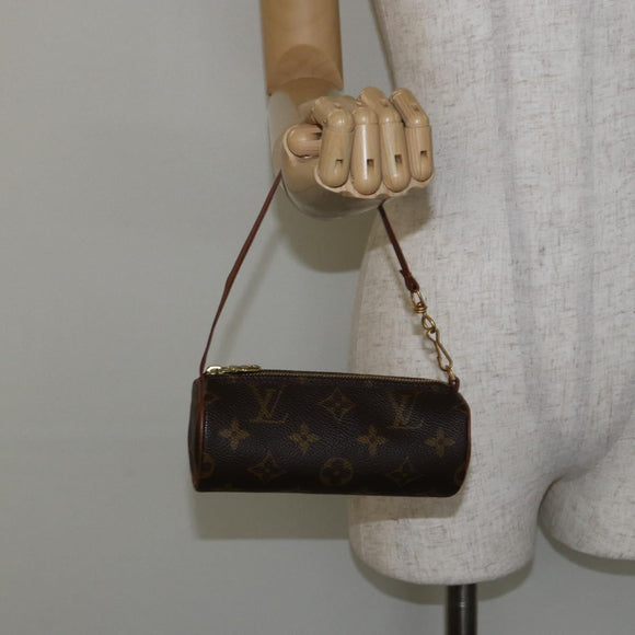 LOUIS VUITTON Monogram Papillon Pouch LV Auth 142326