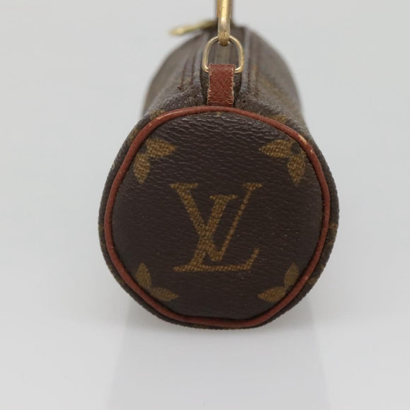 LOUIS VUITTON Monogram Papillon Pouch LV Auth 142327
