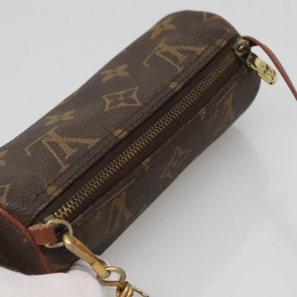LOUIS VUITTON Monogram Papillon Pouch LV Auth 142327