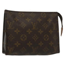 LOUIS VUITTON Monogram Poche Toilette 19 Pouch M47544 LV Auth 142328-1