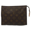 LOUIS VUITTON Monogram Poche Toilette 19 Pouch M47544 LV Auth 142328-13