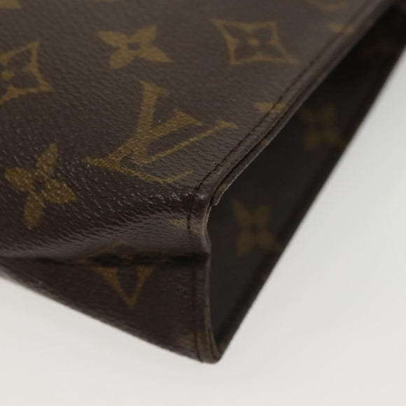 LOUIS VUITTON Monogram Poche Toilette 19 Pouch M47544 LV Auth 142328