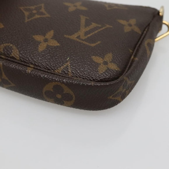 LOUIS VUITTON Monogram Mini Pochette Accessoires Pouch M58009 LV Auth 142329