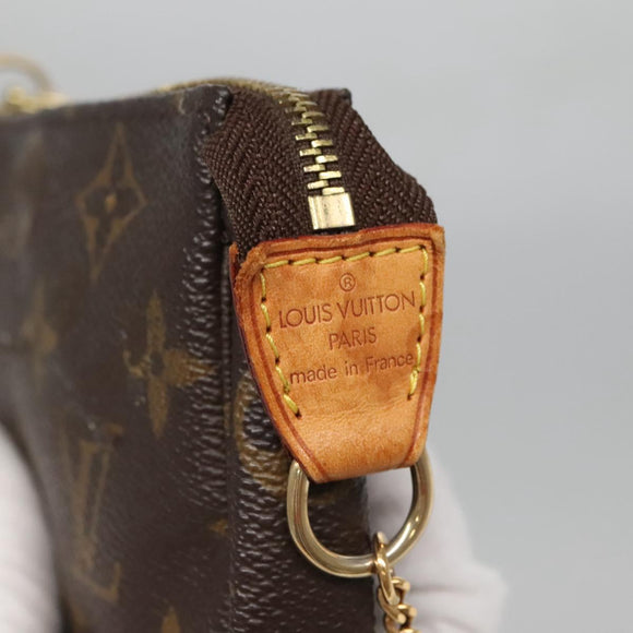 LOUIS VUITTON Monogram Mini Pochette Accessoires Pouch M58009 LV Auth 142329