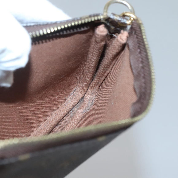 LOUIS VUITTON Monogram Mini Pochette Accessoires Pouch M58009 LV Auth 142329