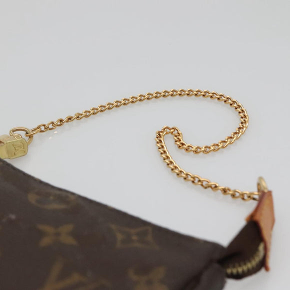 LOUIS VUITTON Monogram Mini Pochette Accessoires Pouch M58009 LV Auth 142329