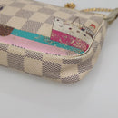 LOUIS VUITTON Damier Azur Mini Pochette Accessoires Pouch N41669 LV Auth 142332-9
