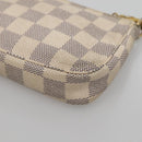 LOUIS VUITTON Damier Azur Mini Pochette Accessoires Pouch N41669 LV Auth 142332-15