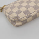 LOUIS VUITTON Damier Azur Mini Pochette Accessoires Pouch N41669 LV Auth 142332-16