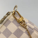 LOUIS VUITTON Damier Azur Mini Pochette Accessoires Pouch N41669 LV Auth 142332-18