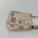 LOUIS VUITTON Damier Azur Mini Pochette Accessoires Pouch N41669 LV Auth 142332-4