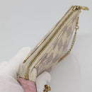 LOUIS VUITTON Damier Azur Mini Pochette Accessoires Pouch N41669 LV Auth 142332-6