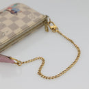 LOUIS VUITTON Damier Azur Mini Pochette Accessoires Pouch N41669 LV Auth 142332-7